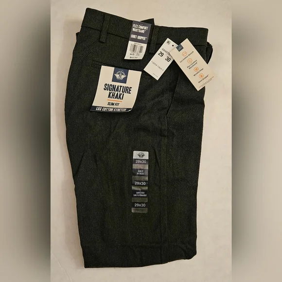 Pantalon Habillé Dockers Signature Khaki Homme 34x32 - Beige, Plissé, Droit